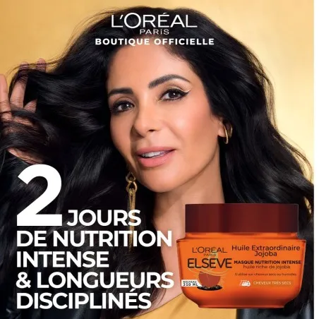 Masque Cheveux L'Oréal  MASQUE NUTRITION  L'ORÉAL ELSEVE POUR CHEVEUX SECS - 310ML - L'OREAL