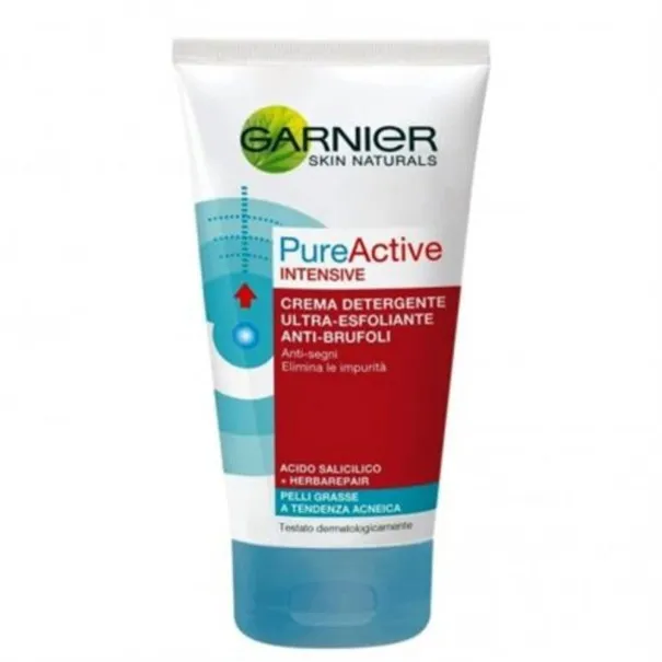 Gommage de visage Garnier  GARNIER PURE ACTIVE GOMMAGE ANTI-POINTS NOIRS 150 ML - Garnier