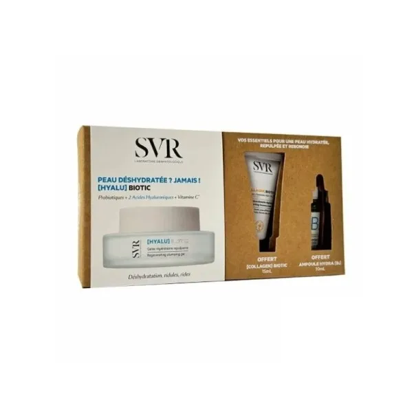 SVR COFFRET HYALU BIOTIC 50ML + COLLAGEN BIOTIC 15ML + AMPOULE B 10ML - 