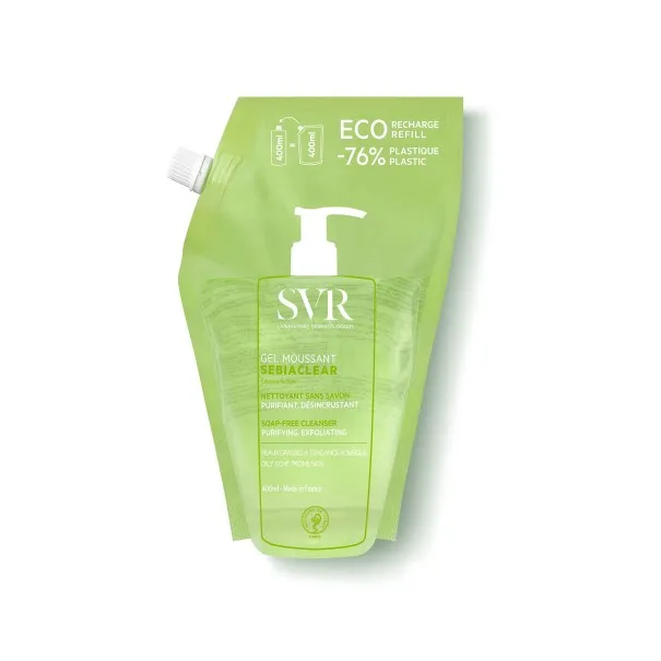 SVR SEBIACLEAR GEL MOUSSANT RECHARGE 400ML - 
