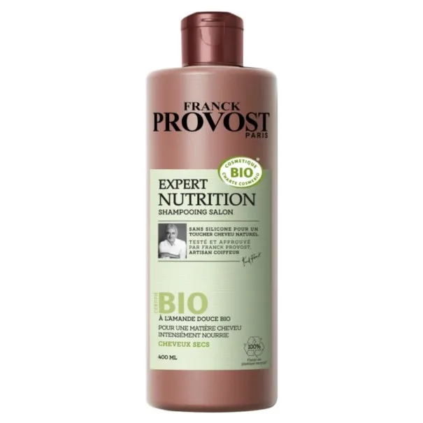 Shampooing frank Olivier  400ML SHAMPOING PROFESSIONNEL AMANDES DOUCES POUR CHEVEUX SECS - FRANCK OLIVIER