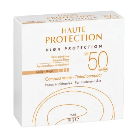 AVENE HAUTE PROTECTION SPF50 COMPACT TEINTE BEIGE SABLE 10G - AVENE