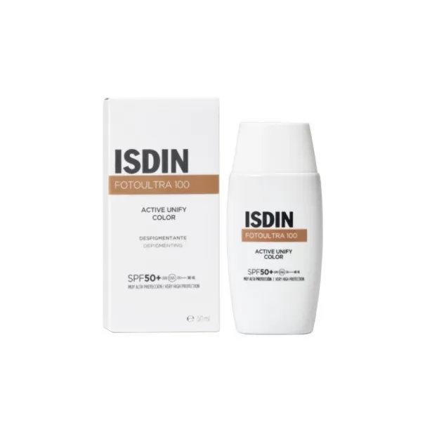 ISDIN PHOTOPROTECTION ECRAN SOLAIRE ACTIVE UNIFY FUSION FLUIDE TEINTEE SPF50+ 50ML - isdin