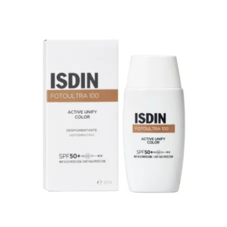 ISDIN PHOTOPROTECTION ECRAN SOLAIRE ACTIVE UNIFY FUSION FLUIDE TEINTEE SPF50+ 50ML - isdin
