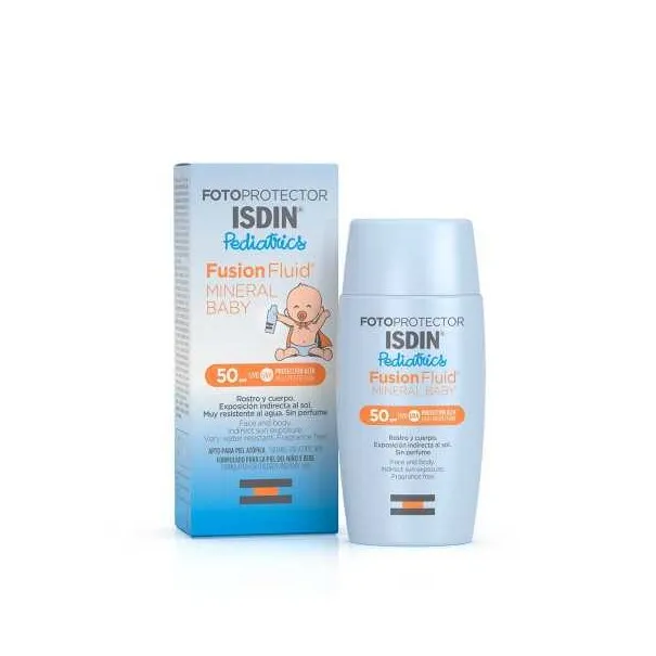 ISDIN PHOTOPROTECTION ECRAN SOLAIRE FUSION FLUID MINERAL BABY SPF50+ 50ML - isdin