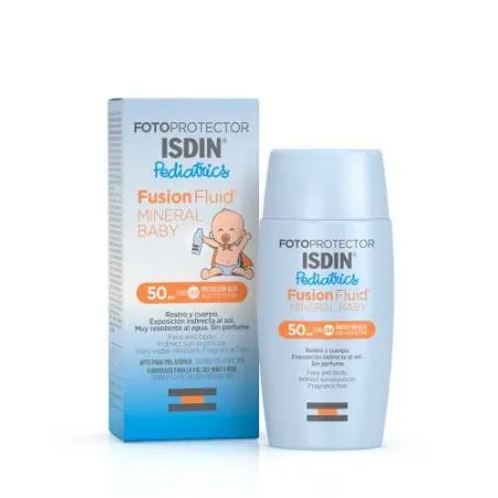ISDIN PHOTOPROTECTION ECRAN SOLAIRE FUSION FLUID MINERAL BABY SPF50+ 50ML - isdin