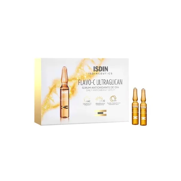 ISDIN ISDINCEUTICS FLAVO C ULTRAGLICAN ANTIOXYDANT ET HYDRATANT 30 UNIDOSES DE 2ML - isdin