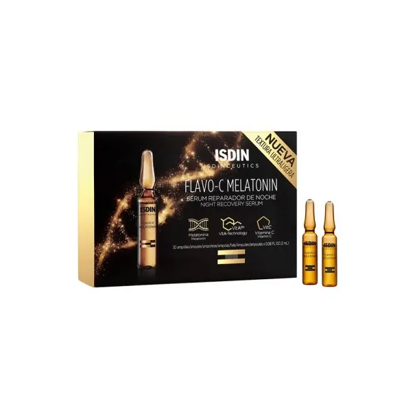 ISDIN ISDINCEUTICS FLAVO C MELATONIN SERUM REPARATEUR NUIT 30 UNIDOSES DE 2ML - 