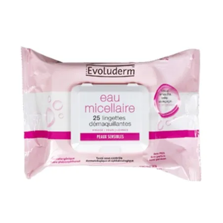 Démaquillant evoluderm  EAU MICELLAIRE - evoluderm