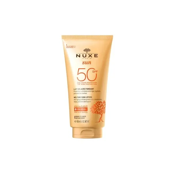 NUXE SUN LAIT SOLAIRE FONDANT HAUTE PROTECTION SPF50+ 150ML - NUXE