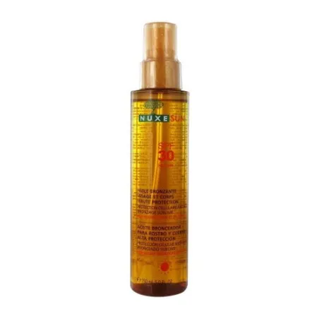 NUXE SUN HUILE BRONZANTE VISAGE TE CORPS SPF30, 150ML - NUXE