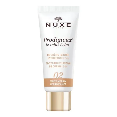 NUXE PRODIGIEUX LE TEINT ECLAT - BB CREME HYDRATANTE TEINTEE 02 MEDIUM 30ML - NUXE