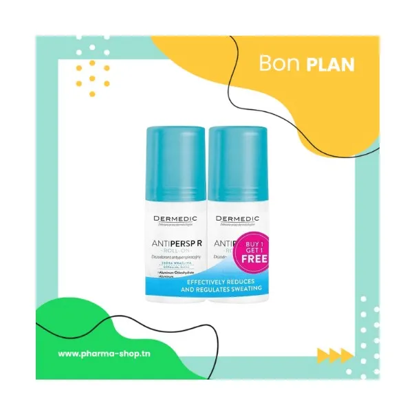 DUO DERMEDIC DEODORANT ANTI TRANSPIRANT 60ML (2EME OFFERT) - 