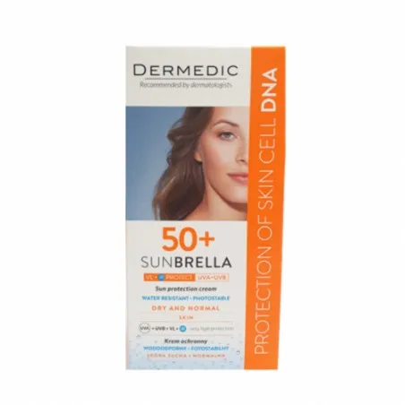 DERMEDIC SUNBRELLA ECRAN SPF50+ PEAUX NORMALES A SECHES 40ML - 