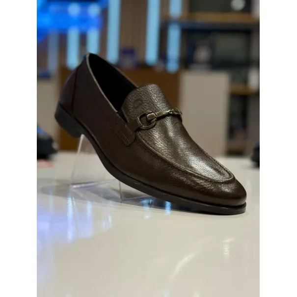 Chaussures homme en cuir – 8723 MARRON FALL - MAKEBA