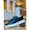 Baskets en cuir– 3250 BLEU - MAKEBA