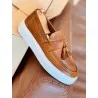MOCASSIN en cuir Cassio – CVR07 CAMEL - MAKEBA