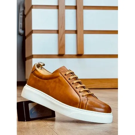 Baskets en cuir– 3250 CAMEL - MAKEBA