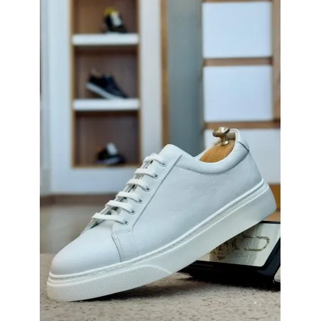 Baskets en cuir– 3250 BLANC FALL - MAKEBA