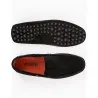 Mocassins en cuir Tito – PP01 Daim Noir - MAKEBA