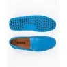 Mocassins en cuir Tito – PP01 Daim Bleu - MAKEBA