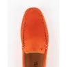 Mocassins en cuir Tito – PP01 Daim Orange - MAKEBA