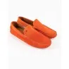 Mocassins en cuir Tito – PP01 Daim Orange - MAKEBA