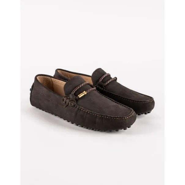 Mocassins en cuir Tito – PP05 Marron - MAKEBA