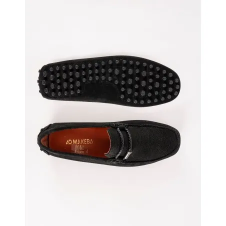 Mocassins en cuir Tito – PP05 Noir - MAKEBA