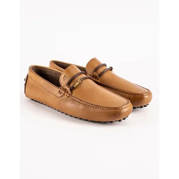 Mocassins en cuir Tito – PP05 Camel - MAKEBA