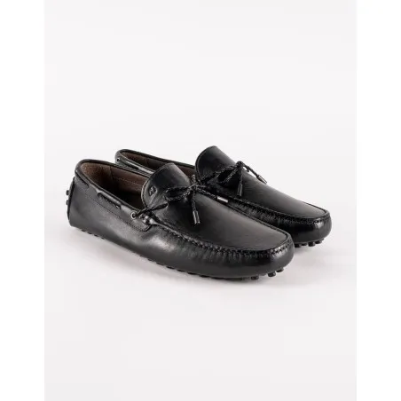 Mocassins en cuir Tito – PP02 Noir - MAKEBA