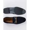 Chaussures en cuir Luca – CLA7 Daim Bleu - MAKEBA
