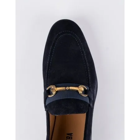 Chaussures en cuir Luca – CLA7 Daim Bleu - MAKEBA