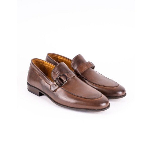 Chaussures en cuir Luca – CLA9 Marron 290 - MAKEBA