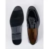 Chaussures en cuir Carlo – CH70 Noir Glacé - MAKEBA