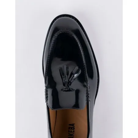 Chaussures en cuir Carlo – CH70 Noir Glacé - MAKEBA