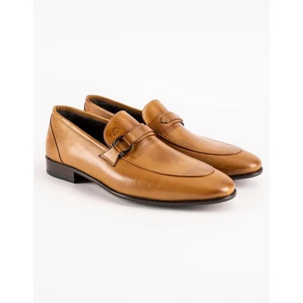 Chaussures en cuir Luca – CLA2 Camel - MAKEBA