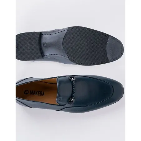 Chaussures en cuir Luca – CLA32 Bleu - MAKEBA