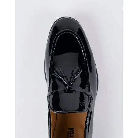 Chaussures en cuir Luca – CLA6 Vernis Noir - MAKEBA