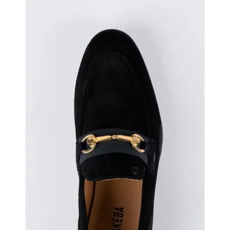 Chaussures en cuir Luca – CLA7 Daim Noir - MAKEBA