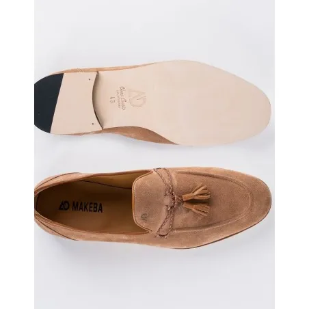 Chaussures en cuir Santino – GC07 Beige - MAKEBA