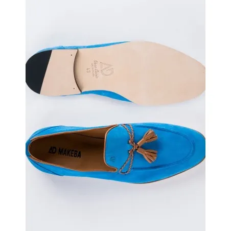 Chaussures en cuir Santino – GC07 Bleu - MAKEBA