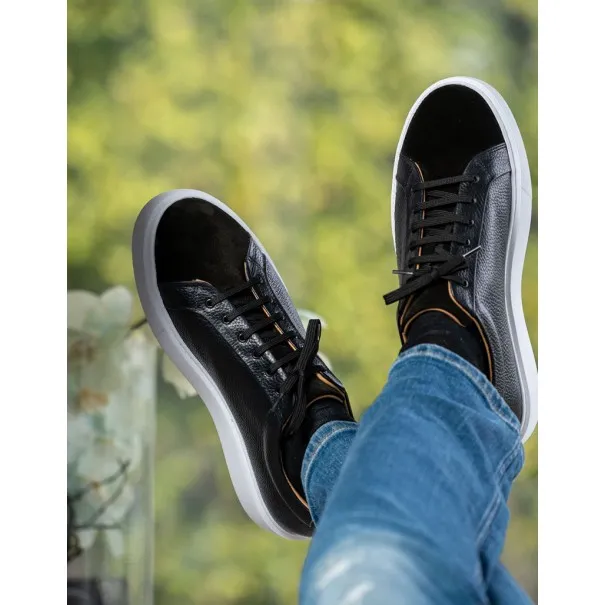Baskets en cuir – 8915 NOIR FALL - MAKEBA
