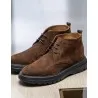 Boots en Cuir -110 DAIM MARRON - MAKEBA