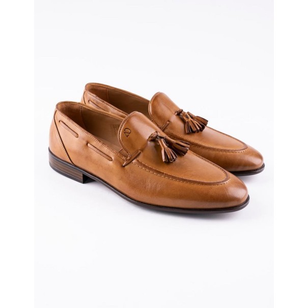 Chaussures en cuir Luca – CLA6 Camel - MAKEBA
