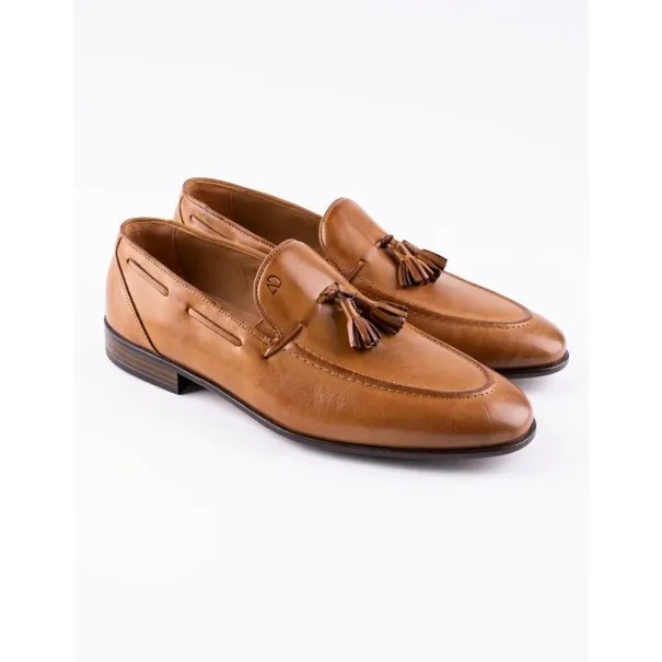 Chaussures en cuir Luca – CLA6 Camel - MAKEBA