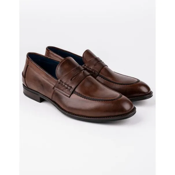 Chaussures en cuir Carlo – CH07 Marron 290 - MAKEBA