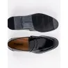 Chaussures en cuir Carlo – CH07 Noir Glacé - MAKEBA