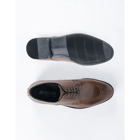 Chaussures en cuir Carlo – CH12 Marron - MAKEBA