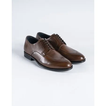 Chaussures en cuir Carlo – CH12 Marron - MAKEBA